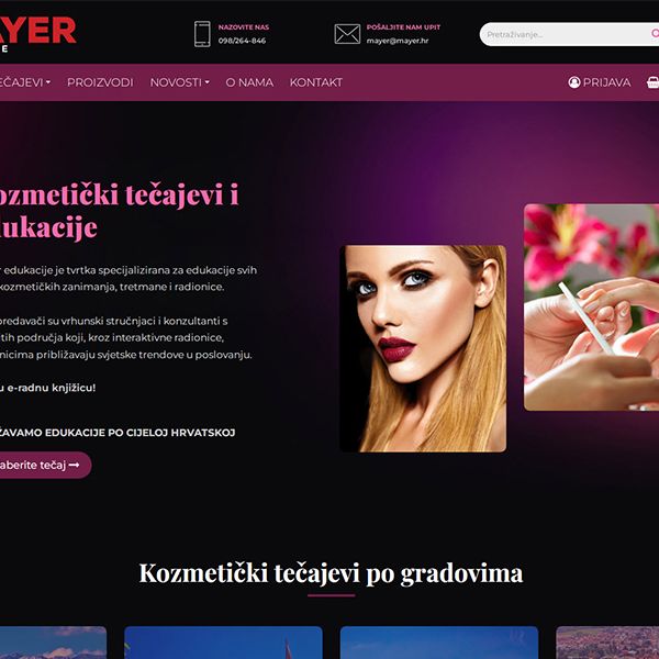 Redizajn web stranice mayer.hr