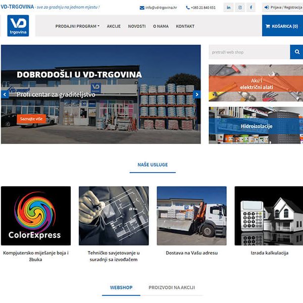 VD-TRGOVINA - Prodaja građevinskog materijala