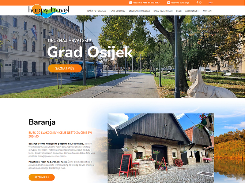 Happy Travel online turistička agencija, Osijek